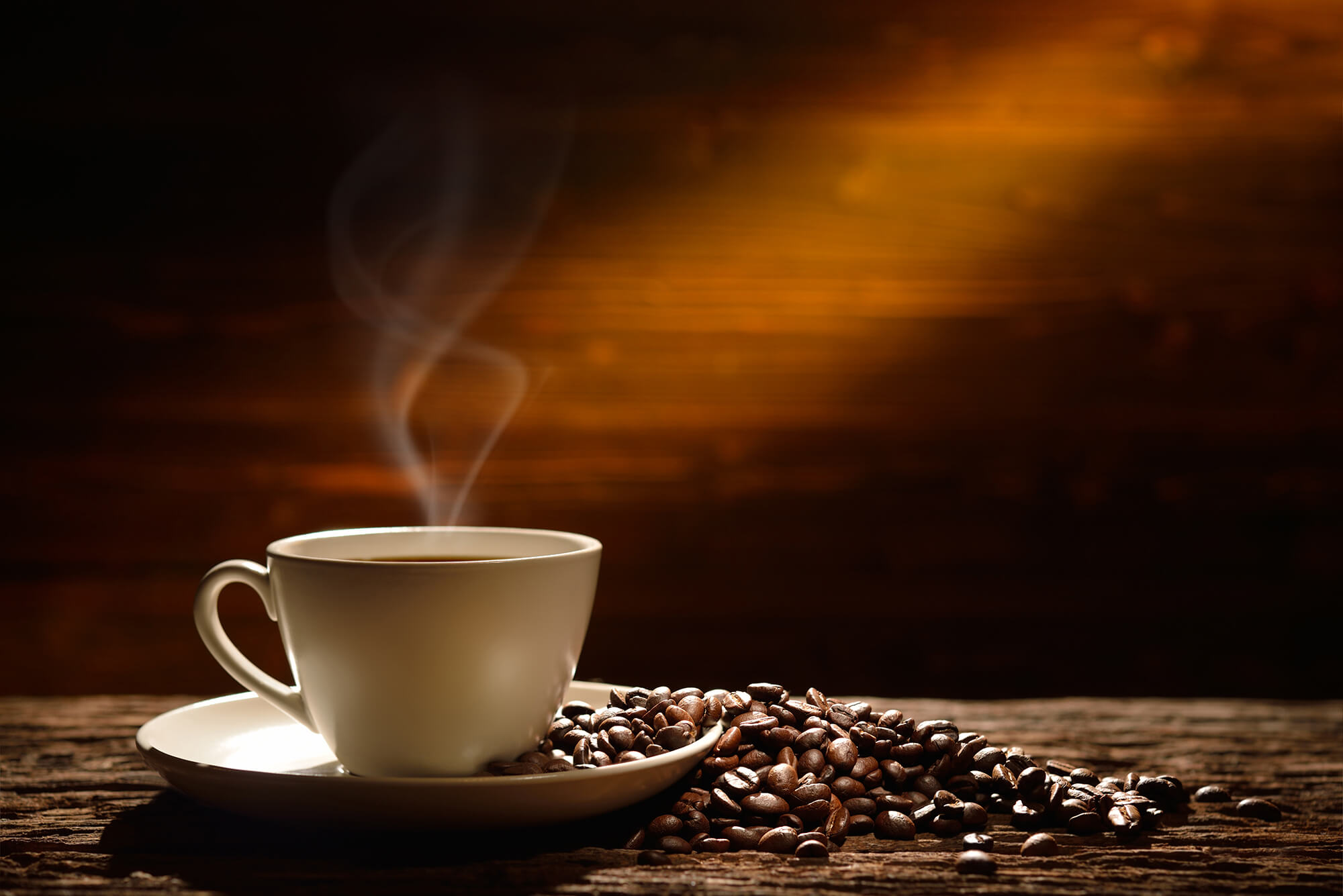 Does a cup of coffee improve the convergent thing